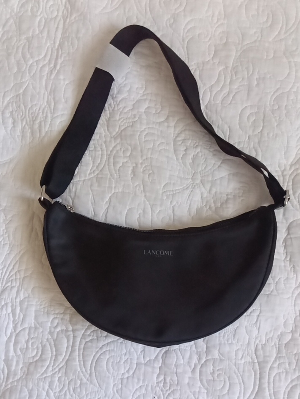 Lancome Black Crescent Crossbody Bag